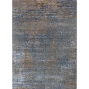 Alfombra Kavi Ivory de Lana y Seda de Bambú Anudada a Mano, Colección Afterglow, Patrón Abstracto, 10 mm, Rectangular, para Pasillo, para el Hogar, Eskm-03 - Product Image 1