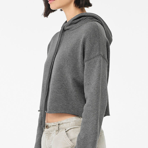 Sudaderas con Capucha para Mujer al por Mayor, de Alta Calidad, Cortas, con Logotipo Personalizado, Bordado e Impresión, 100% Algodón, Ecológicas y Transpirables - Product Image 6