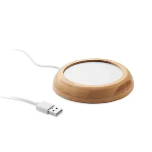 MUGLET Carafe et chauffe-tasse en bambou personnalisés Gadgets personnalisés - Product Image 6