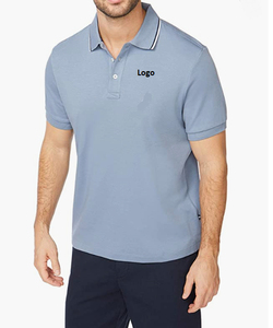 Nuevo Diseño de Polo para Hombre, Color Sólido, Elástico en Cuatro Direcciones, Cuello con Botones 1/4, Logotipo en Relieve, Personalizado OEM, Polo de Golf - Product Image 1