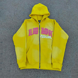 เสื้อฮู้ดผ้าคอตตอนสำหรับผู้ชายเสื้อ100% พิมพ์ลายพัฟวินเทจผ้านุ่มใส่สบายออกแบบได้ตามที่ต้องการ - Product Image 1