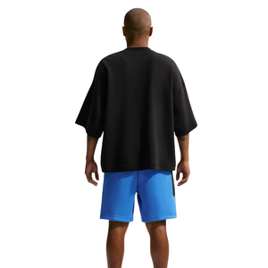 <b>Mens</b> Solid Front Knitted Cotton Fleece High Waist Drawstring <b>Shorts</b> Casual Athletic Quick Dry Soft Breathable Summer Gym <b>Lounge</b> - Product Image 2