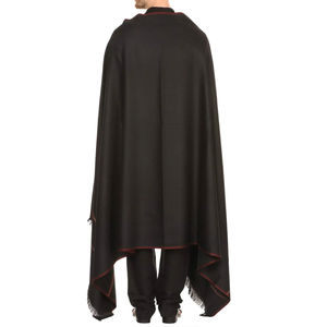 Dernier modèle de châle d'hiver décontracté de couleur unie pour hommes à vendre/2023 nouveau Design châles d'hiver respirants châles bruns teints à doublure chaude châles - Product Image 4