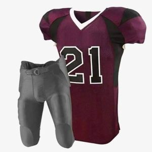 Ensemble de sport personnalisé OEM en polyester avec sublimation, confortable, respirant, avec nom et numéro cousus, uniforme d'équipe de football américain - Product Image 3