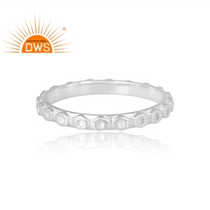 Hot Design Sterling Silver Band <b>Ring</b> For Women Custom Jewelry For Women Gift For Her. <b>Indian</b> Custom Collection - Product Image 3