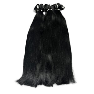 Pelo virgen 100% al por mayor trama recta natural de alta calidad 44 + colores pelo humano crudo vietnamita - Product Image 1