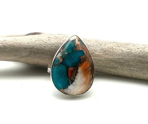 Handmade Silver Boho Style <b>Ring</b> Jewelry 925 Sterling Silver <b>Turquoise</b> Gemstone Trending <b>Ring</b> Jewelry For Women Gift For Her - Product Image 2