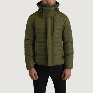 Veste matelassée en toile à col montant, vente en gros, faible MOQ, fabricant OEM, haute qualité, coupe-vent et imperméable, prix raisonnable - Product Image 2