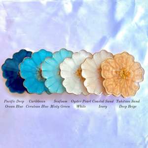 Dessous de verre en résine époxy de première classe avec nom Cadeau parfait personnalisé toutes les saisons par des créations antiques d'Inde - Product Image 5