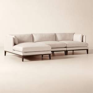 Ensemble de meubles de salon de patio haut de gamme avec canapé en bois de teck et table basse ronde sectionnelle extérieure pour le bord de la piscine ou le jardin - Product Image 3