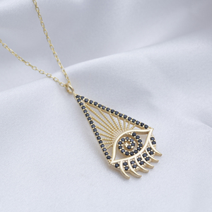 Forma espiral Negro CZ Piedra Nuevo diseño Venta al por mayor Artesanía Encanto Colgante 925 Joyería de plata - Product Image 4