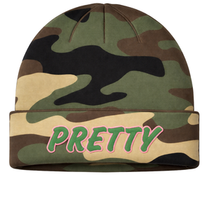 Bonnet Camouflage 08 Pretty Girl, Vêtements de Sororité Grecque, Rose et Vert, Style Universitaire, Tenue Grecque Élégante pour Femmes - Product Image 3