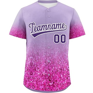 Camiseta de Béisbol Personalizada Unisex con Botones, Impresión por Transferencia de Calor, Secado Rápido, Transpirable, Tallas Grandes, Antibacteriana, para Equipos - Product Image 4