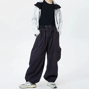 Pantalon de ski thermique imperméable, coupe-vent, respirant, écologique, taille haute, boutonné, grande taille, pour homme et femme, sports d'hiver, neige - Product Image 3