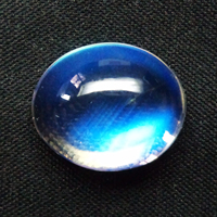 Pierre de lune arc-en-ciel 2026, forme poire ovale, cabochon lisse, qualité excellente, pierre de lune de Madagascar, éclat bleu, PDM Gems
