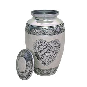Urna de cremación para adultos de estilo americano decorativa personalizada, suministro fiable de metal, aluminio, cenizas humanas, suministros funerarios para compradores a granel - Product Image 5