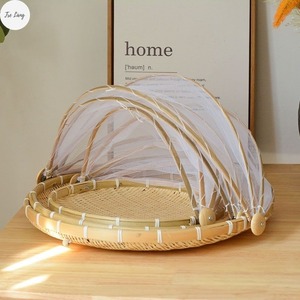 VGREENART Housse alimentaire vintage en maille écologique avec plateau - Product Image 1