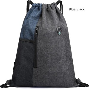 Sac à dos à cordon imperméable en nylon de grande capacité Double couleurs Gym et sac de fitness de stockage de sport en plein air - Product Image 2