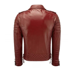 High Street Custom 100% Chaqueta de cuello alto de cuero genuino Estilo de motorista de invierno con forro de viscos transpirable y cierre de cremallera - Product Image 6