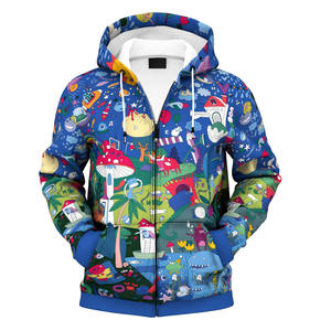 Top Selling Unisex Fleece Zipper <b>Hoodies</b> Attractive <b>3D</b> Design Available Wholesale with Competitive Market Price for Winter - Product Image 1
