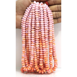 Cuentas Redondas de Ópalo Naranja Lavanda: Piedra Preciosa de Calidad AAA, Hilo de 15 Pulgadas - Product Image 5