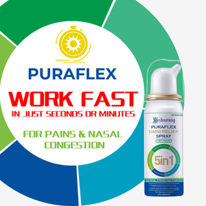 Heshoutong PuraFlex Omni Relief Spray 60ml, soulagement naturel rapide de la douleur nasale pour enfants et adultes, soins corporels - Product Image 4