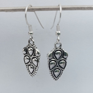 Pendientes colgantes de plata de ley 925 hechos a mano, hermoso diseño para bodas, fiestas, lindo uso diario para niñas, hecho a medida, venta al por mayor - Product Image 2