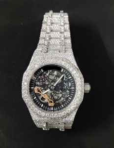 Lujo 41mm Iced Out Hip Hop Automático Mecánico VVS Moissanite Diamante Reloj de pulsera para hombres Hecho a mano Moda de calidad premium - Product Image 1