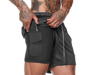 กางเกงขาสั้นสองชั้นสำหรับผู้ชาย, ใหม่ฤดูร้อนกางเกงวิ่งลายพรางไซส์ใหญ่หลายกระเป๋าแห้งเร็ว - Product Image 6