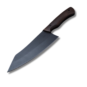 มีดเชฟสแตนเลสพร้อมที่จับไม้กุหลาบงานแฮนด์เมด - Product Image 1