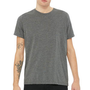 Men Tri-blend Short Sleeve <b>T</b>-<b>Shirt</b> up to <b>4XL</b>-FINER THREADS Breathable Regular Fit Customizable Color & Logo - Product Image 1