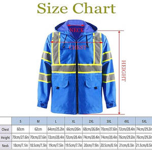 Polaire chaude réfléchissante Vêtements élégants Veste de sécurité softshell Manteau de pluie imperméable Gilet réfléchissant Veste de sécurité haute visibilité - Product Image 6