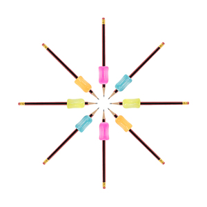 Kết cấu TPE viết huấn luyện viên cảm giác bút chì Grips cho trẻ em chữ viết tay kiểm soát hỗ trợ chủ bút - Product Image 5