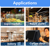 Système de point de vente (POS) tout-en-un Android Win10/11, caisse enregistreuse bon marché, écran de point de vente, systèmes de point de vente pour supermarché