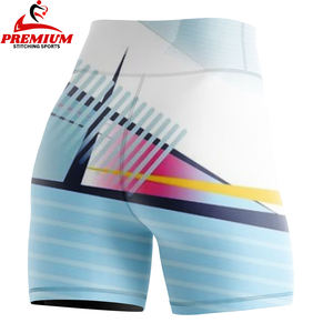 Shorts de Ciclismo de Alta Calidad para Mujer, Spandex, Cintura Alta, Leggings de Yoga, Estampados Modernos, Shorts de Entrenamiento, Directo de Fábrica - Product Image 2
