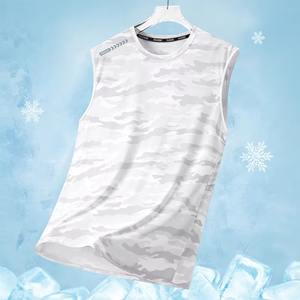 Débardeur sans manches à séchage rapide pour hommes, vêtements de sport tricotés respirants pour la course, l'entraînement, le fitness, la gymnastique, style décontracté - Product Image 2