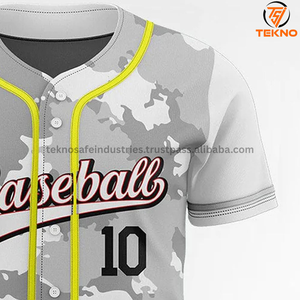 เสื้อเจอร์ซีย์เบสบอลกระดุม2025สำหรับผู้ชายเสื้อซอฟต์บอลเสื้อเบสบอลแขนสั้นปรับแต่งได้ - Product Image 2