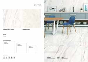 Azulejos de Porcelana Brillante para Piso, 1200x1200, Azulejos de Losa con Efecto Mármol Moderno - Product Image 4