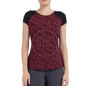 เสื้อยืดผู้หญิงพิมพ์ลายผ้าฝ้ายลำลองสำหรับฤดูร้อนผลิตในปากีสถาน - Product Image 1