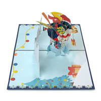 Nouveau modèle de carte de Noël 3D Pop up Design personnalisé pour 2025 fabriqué au Vietnam OEM ou ODM en papier de luxe