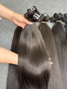 Grosir harga terbaik bundel rambut manusia <span class=keywords><strong>2</strong></span> warna lurus alami ekstensi rambut mentah Vietnam 100% belum diproses - Product Image 6