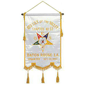 Banderines DE LA Orden del Amaranto Masónico Regalia OES - Product Image 3