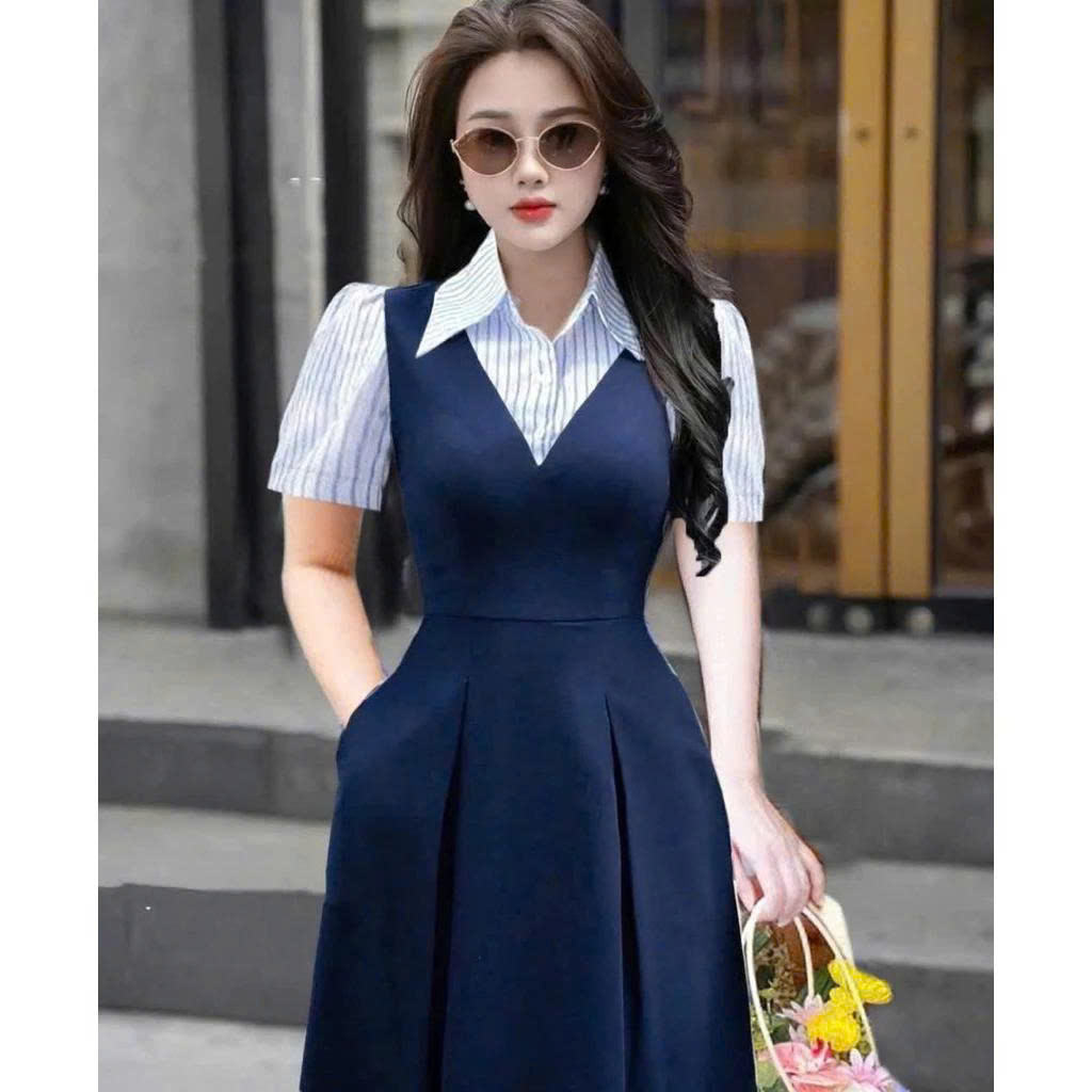 เสื้อแขนสั้นสีกรมท่า