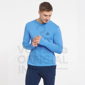 เสื้อซาตินสำหรับผู้ชายแขนยาวผ้าโพลีเอสเตอร์รีไซเคิลใส่สบายดีไซน์ใหม่ระบายอากาศได้ดี - Product Image 3