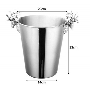 Cesta de hielo de diseño simple para Bar, hecha a mano a granel, gran oferta, venta al por mayor, cesta de almacenamiento de hielo con asa - Product Image 5