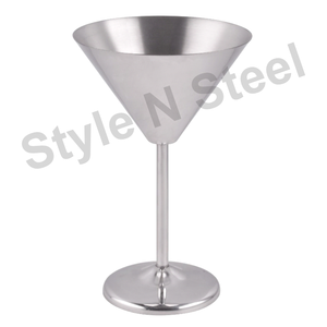 Verre à Martini en acier inoxydable couleur or de luxe pour gobelet en verre à champagne pour bar, fête ou mariage Accessoires de bar élégants - Product Image 1