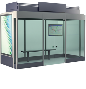 Chất lượng cao New parya ISO chứng nhận kim loại xe buýt dừng nơi trú ẩn Tempered Glass biển quảng cáo độ sáng cao Led điện năng thấp quảng cáo - Product Image 1