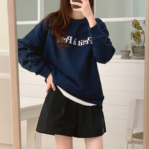 Bien hecho Venta caliente Casual Uso diario Buena calidad Loose Fit Stripe T Shirt Ropa Affit Loose Fit Sudadera - Product Image 6