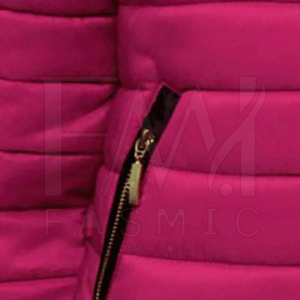 Chaqueta acolchada de punto con cremallera de moda con diseño personalizado Estilo callejero ligero impermeable y transpirable para mujer - Product Image 6