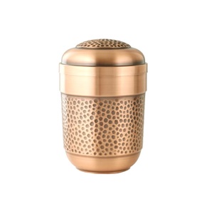 Urne adulte de crémation en métal avec urne adulte de crémation moderne bon marché de finition antique en laiton pour les cendres humaines - Product Image 3